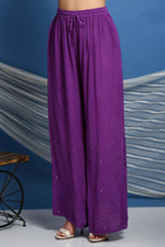 Load image into Gallery viewer, Surmai Premium Chikankari Viscose Mukaish Kurti Set