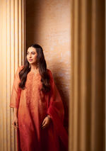 Load image into Gallery viewer, Karishma Kapoor Styled Mukaish Chikankari Chanderi Suit Set