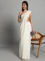 Load image into Gallery viewer, Haniya Styled Premium Chanderi Silk Saree - The Lucknowi Chikan