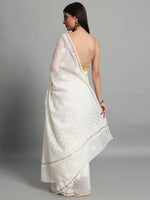 Load image into Gallery viewer, Haniya Styled Premium Chanderi Silk Saree - The Lucknowi Chikan
