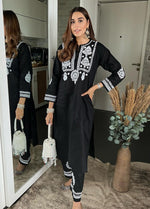 Load image into Gallery viewer, Sahiba Mul Cotton Kurti Pallazo Set