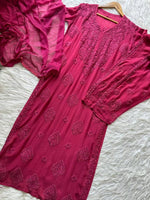 Load image into Gallery viewer, Khwab 3D Handwork Chikankari Kurti Set