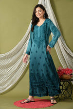 Load image into Gallery viewer, Morni Modal Chikankari Kurti Set