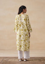Load image into Gallery viewer, Aadat Mulmul Straight Chikankari Kurti