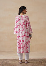 Load image into Gallery viewer, Aadat Mulmul Straight Chikankari Kurti - The Lucknowi Chikan