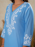 Load image into Gallery viewer, Haseena Rayon Chikankari Kurti