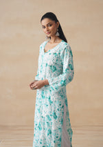 Load image into Gallery viewer, Aadat Mulmul Straight Chikankari Kurti