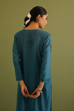 Load image into Gallery viewer, Malhar Rayon Chikankari Kurti Set