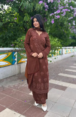 Load image into Gallery viewer, Gulnaaz Viscose Premium Chikankari Kurti Set