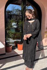 Load image into Gallery viewer, Kalira Rayon Mukaish Chikankari Kurti Set - The Lucknowi Chikan