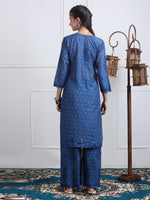 Load image into Gallery viewer, Sona Chanderi Chikan Kurti Set