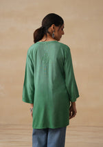 Load image into Gallery viewer, Amina Rayon Short Chikankari Kurti - The Lucknowi Chikan