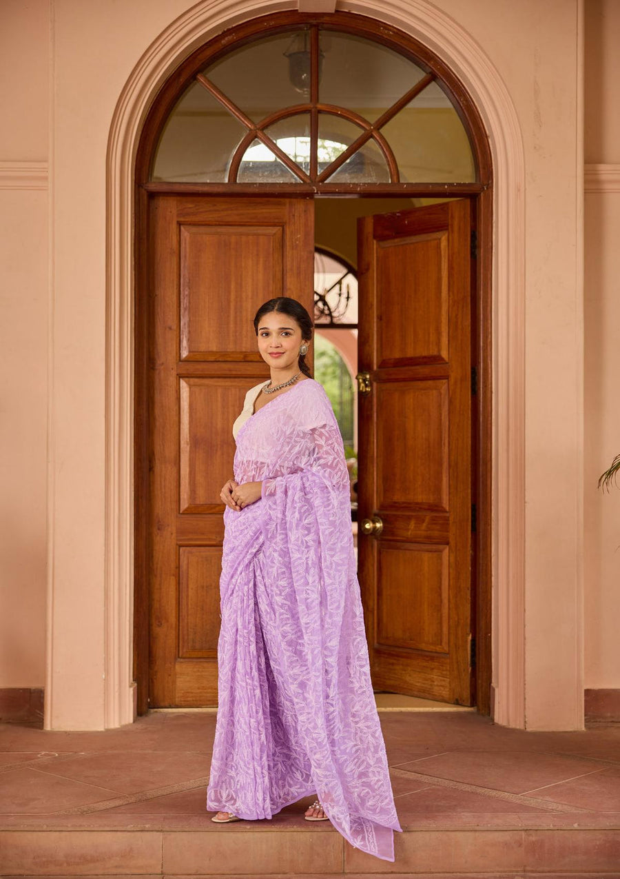 Tepchi Chikankari Sarees