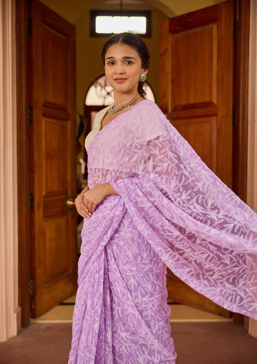 Tepchi Chikankari Sarees