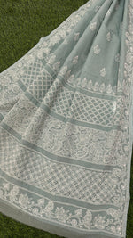 Load image into Gallery viewer, Jogini Kota Doria Chikankari Saree