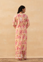 Load image into Gallery viewer, Ruhaab Mulmul Chikankari Kurti Pallazo Set