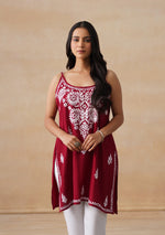 Load image into Gallery viewer, Mahiya Strappy Chikankari Kurti