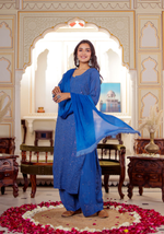 Load image into Gallery viewer, Nagma Premium Chikankari Mukaish Kurti Set