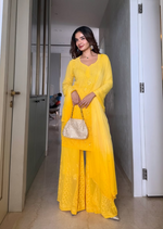 Load image into Gallery viewer, Anushka Styled Sharara Set - The Lucknowi Chikan