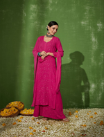 Load image into Gallery viewer, Nagma Premium Chikankari Mukaish Kurti Set