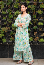 Load image into Gallery viewer, Maira Floral Chikankari Mulmul Co-ord Sets