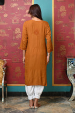 Load image into Gallery viewer, Ulfat Rayon Mukaish Chikankari Kurti