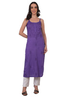 Load image into Gallery viewer, Nayab Strappy Ombre Chikankari Kurti