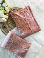 Load image into Gallery viewer, Isha Crochet Dobi Chikankari Co-Ord Set