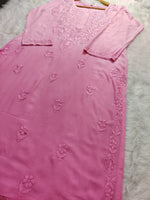 Load image into Gallery viewer, Riva Rayon Ombre Chikankari Kurtis