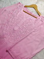 Load image into Gallery viewer, Riva Rayon Ombre Chikankari Kurtis