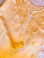 Load image into Gallery viewer, Riva Ombre Chikankari Kurti