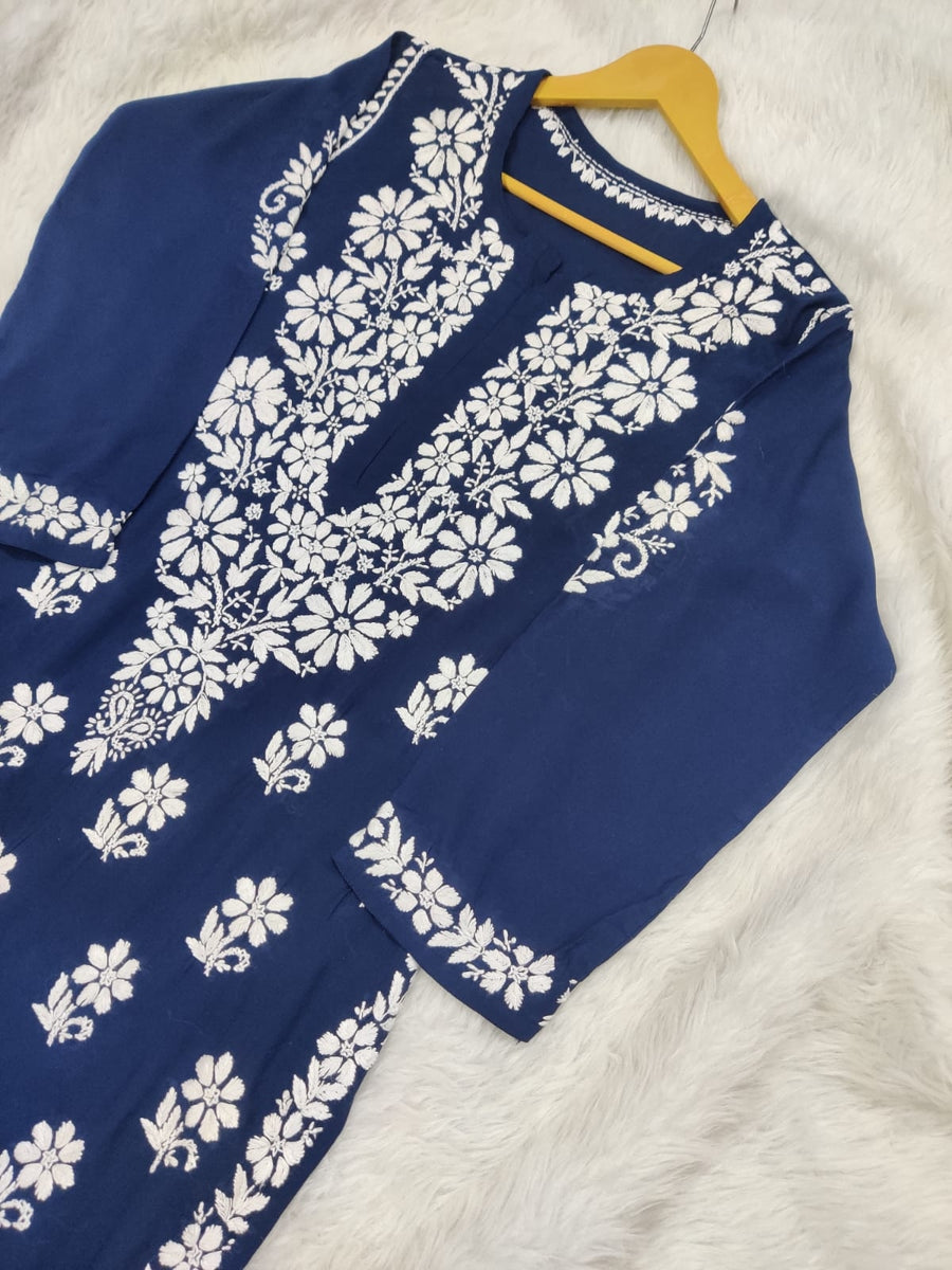 Bela Modal Chikankari Long Kurta