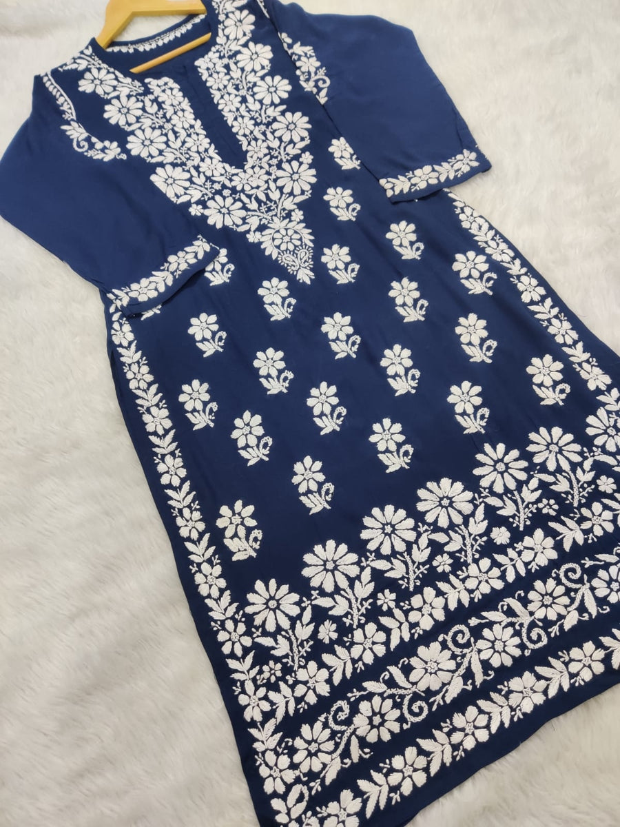 Bela Modal Chikankari Long Kurta