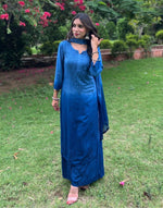 Load image into Gallery viewer, Bahar Ombre Rayon Chikankari Kurti Set