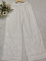Load image into Gallery viewer, Modal Cotton Chikankari Pallazo