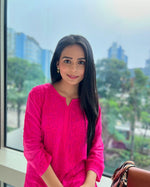 Load image into Gallery viewer, Palak Modal Dyed Premium Chikankari Kurti Set