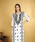 Load image into Gallery viewer, Pratha 3D Chikankari Muslin Kurta