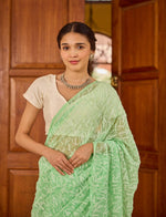 Load image into Gallery viewer, Tepchi Handwork Georgette Chikankari Saree