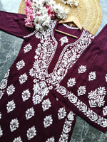 Load image into Gallery viewer, Daniya Premium Chikankari Rayon Co-ord Sets