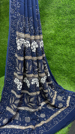 Load image into Gallery viewer, Apsara Premium Luxury Chikankari Saree - The Lucknowi Chikan