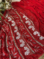 Load image into Gallery viewer, Apsara Premium Luxury Chikankari Saree - The Lucknowi Chikan