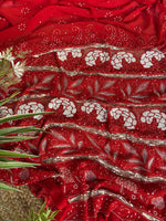 Load image into Gallery viewer, Apsara Premium Luxury Chikankari Saree