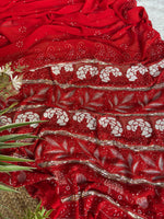 Load image into Gallery viewer, Apsara Premium Luxury Chikankari Saree - The Lucknowi Chikan