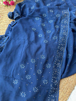 Load image into Gallery viewer, Apsara Premium Luxury Chikankari Saree - The Lucknowi Chikan