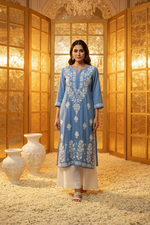 Load image into Gallery viewer, Sanjh Premium Modal Chikankari Kurta