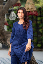 Load image into Gallery viewer, Hayat Chikankari Kurti Set
