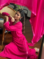 Load image into Gallery viewer, Gulnihal Viscose Premium Chikankari Kurti Set - The Lucknowi Chikan