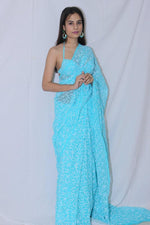 Load image into Gallery viewer, Tepchi Chikankari Sarees