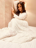 Load image into Gallery viewer, Sneh Premium Viscose Chikankari Gown