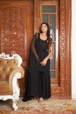 Load image into Gallery viewer, Fiza Designer Mukaish Chikankari Noodle Gharara Set